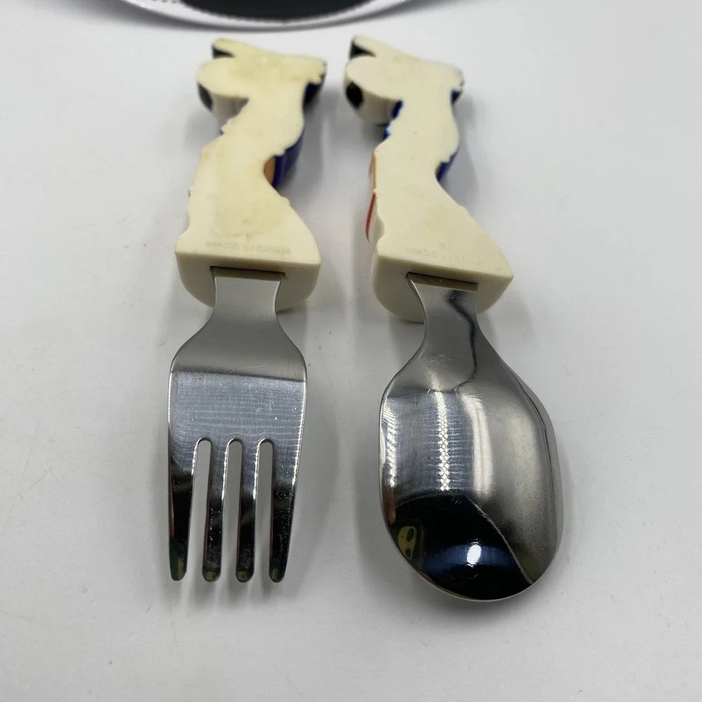 InZone Soccer Plate Set Kids Youth GOAL Plate Spoon Fork Sports Ball Utensils Se